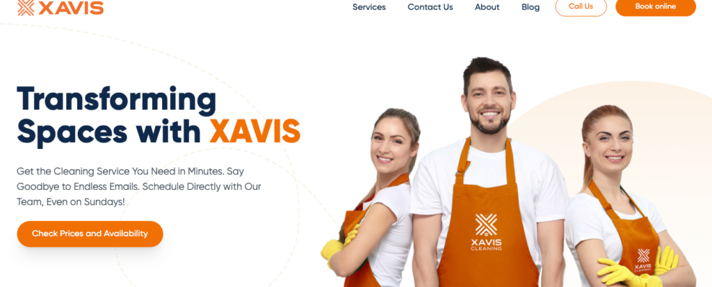 xavis cleaning perth austrila, website design and developed by itmarkerz technologies