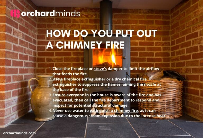 How do you put out a chimney fire