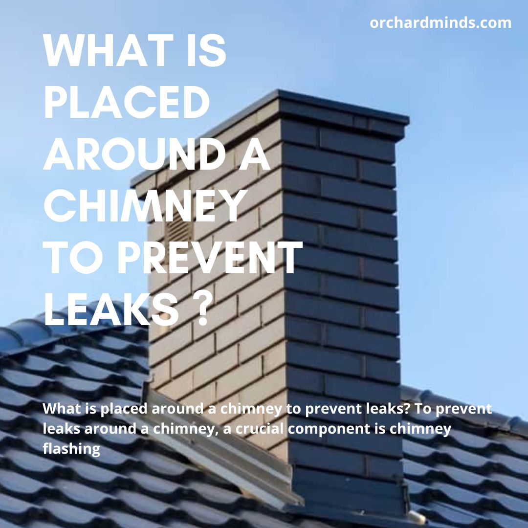 What is placed around a chimney to prevent leaks