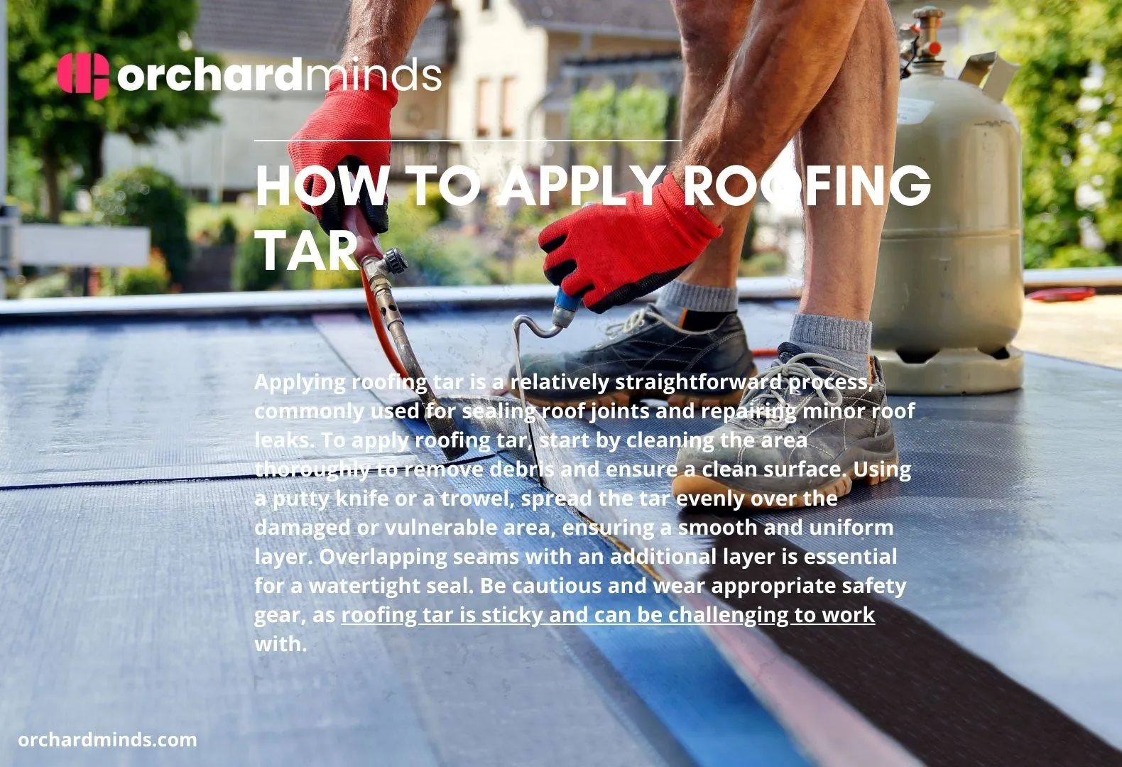 How to apply roofing tar