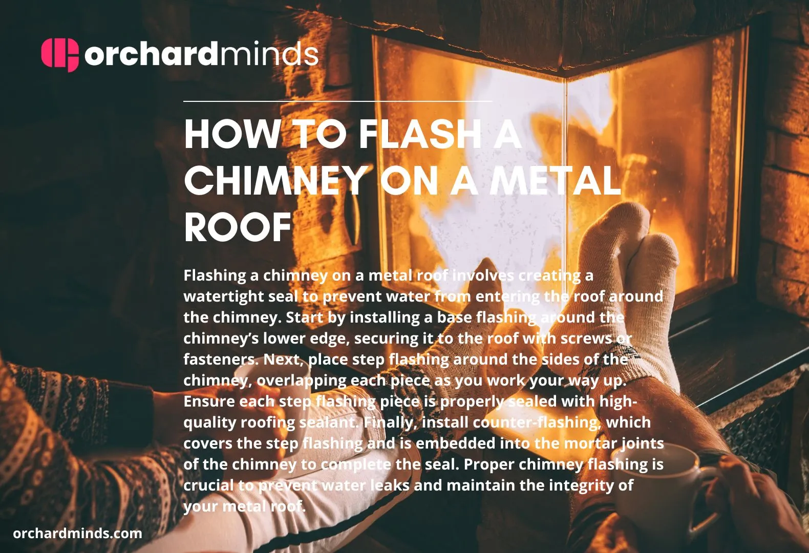 How to flash a chimney on a metal roof