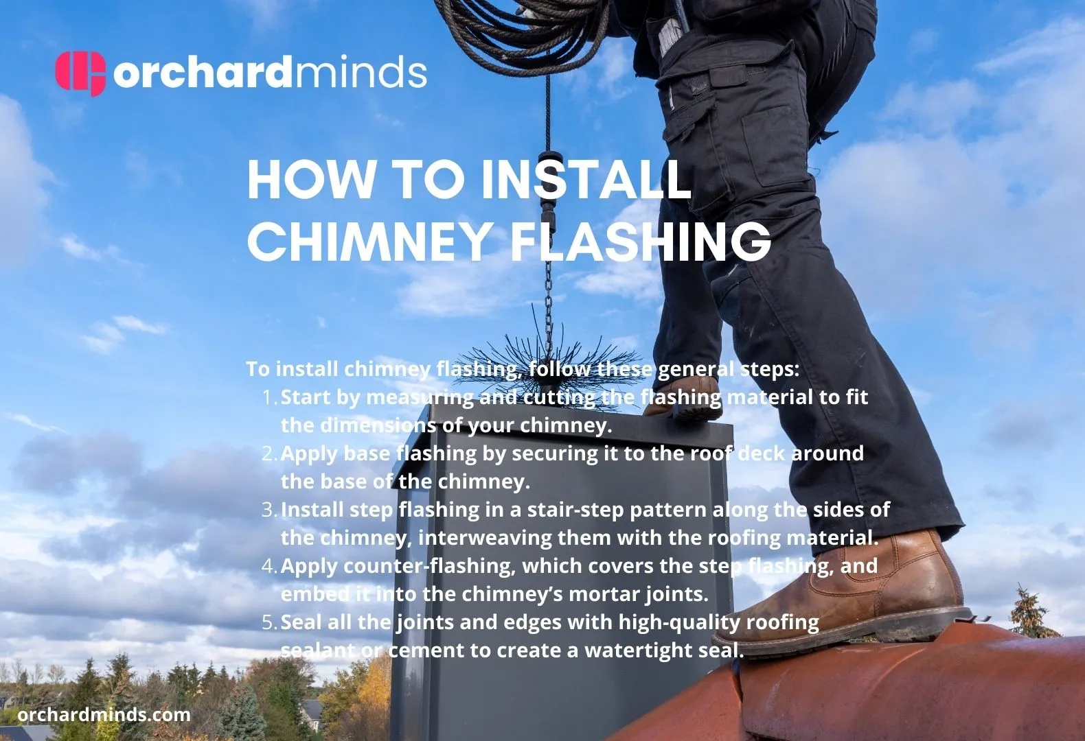 How to install chimney flashing