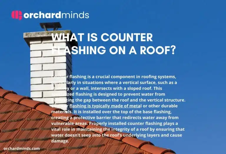 What is counter flashing on a roof